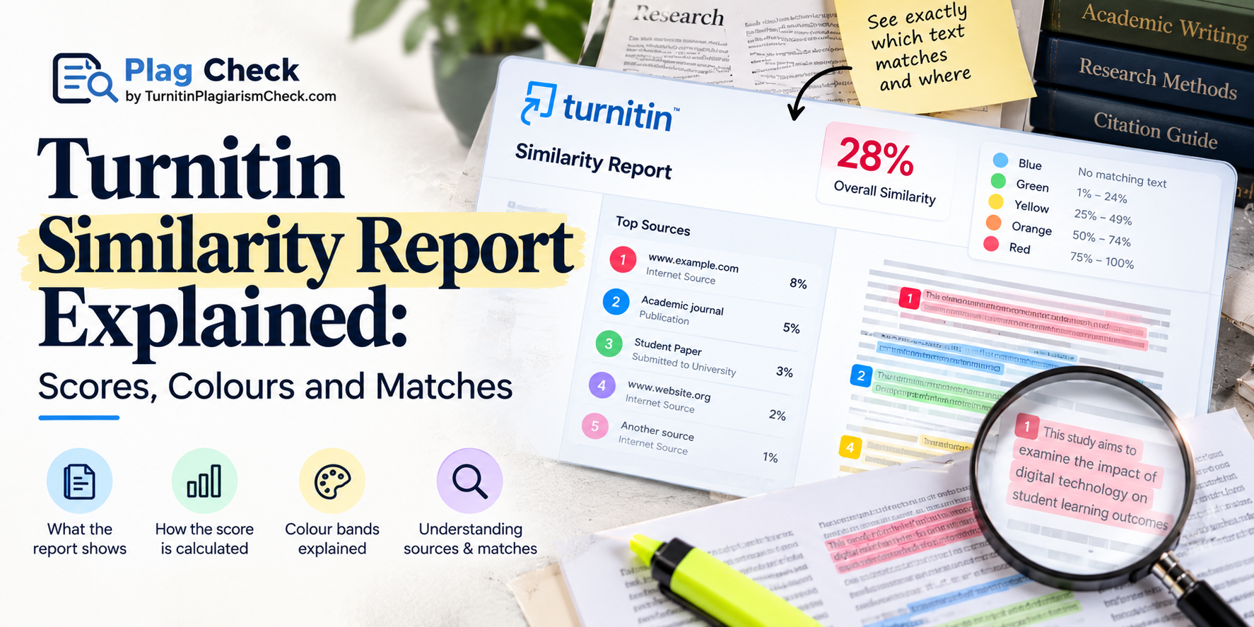 Image explained about Turnitin Similarity Report